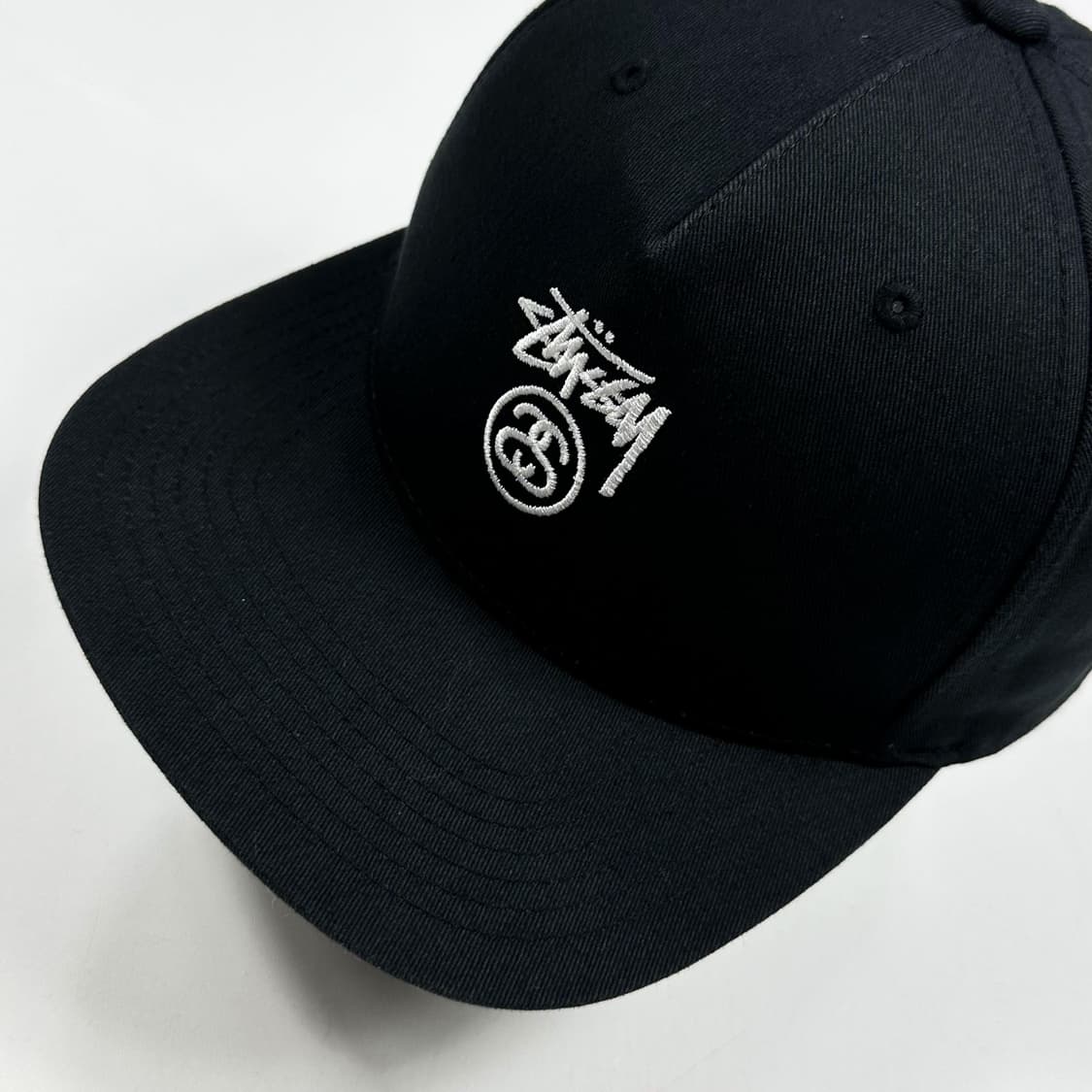 스투시 베이직 블랙 자수 볼캡 모자 상품이미지4