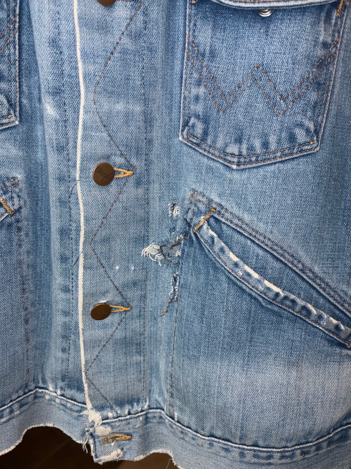 70-80‘s Wrangler 126MJ denim trucker  상품이미지7