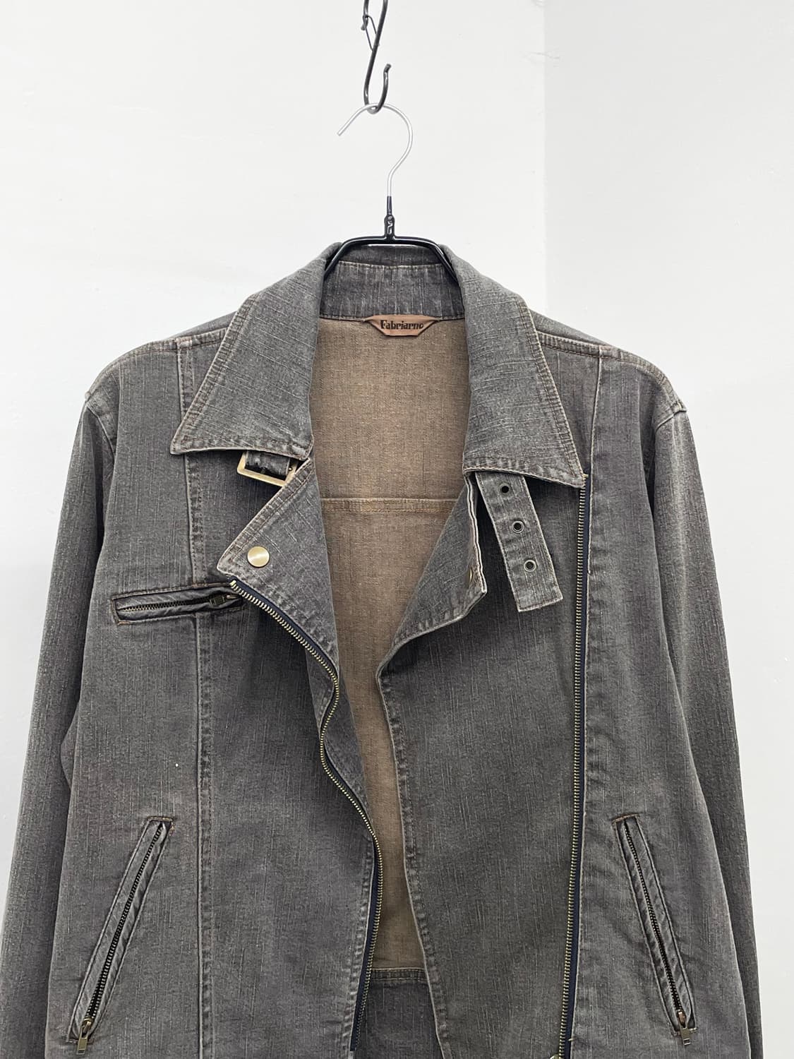 흑청 라이더 버클 자켓 상품이미지6