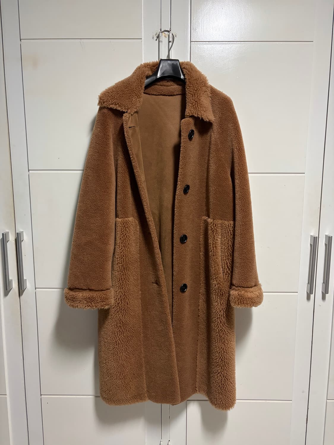 카멜 테디 퍼 코트  상품이미지7