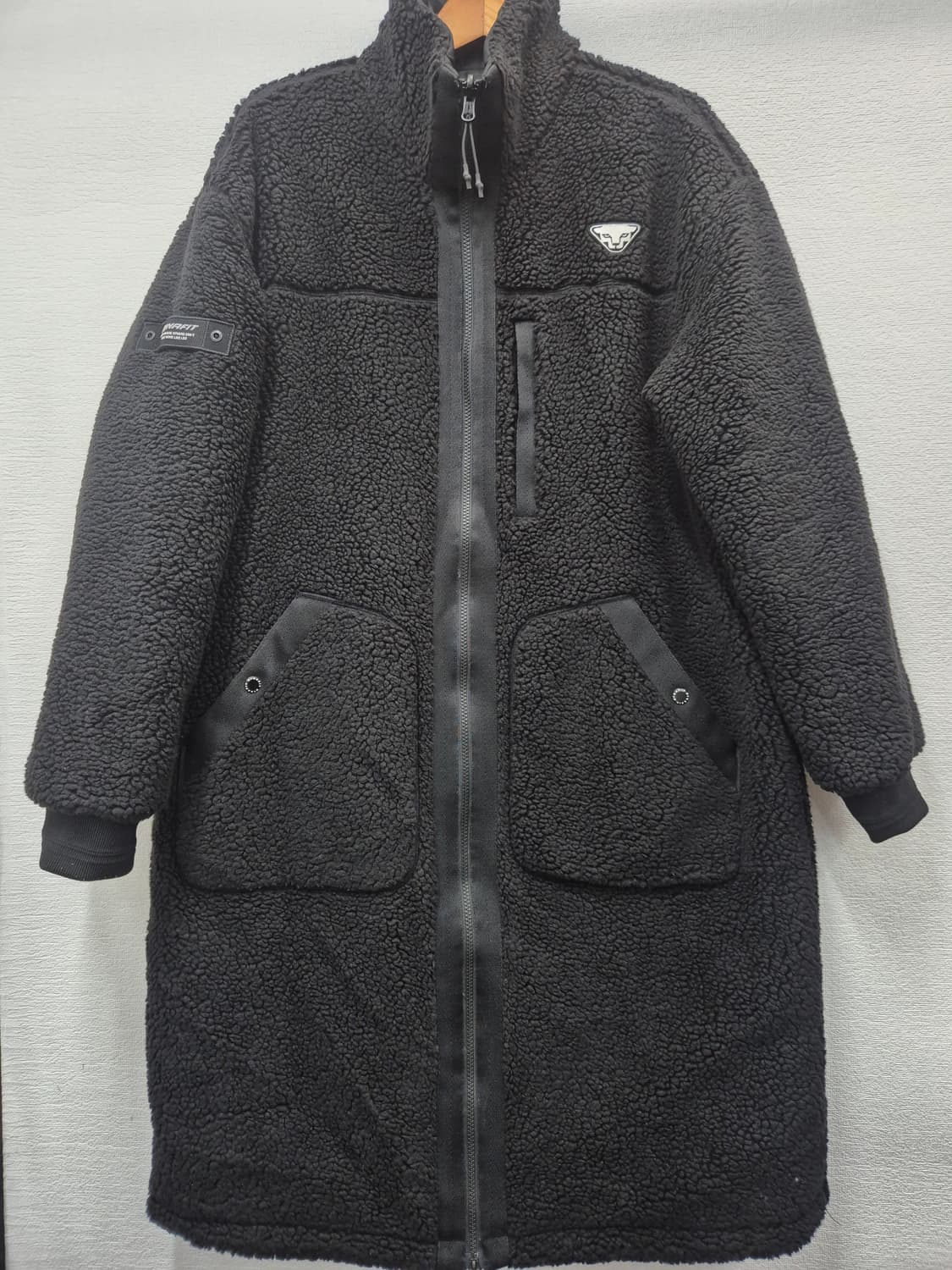 다이나핏 양면 뽀글이 롱패딩 블랙 / 105 상품이미지5