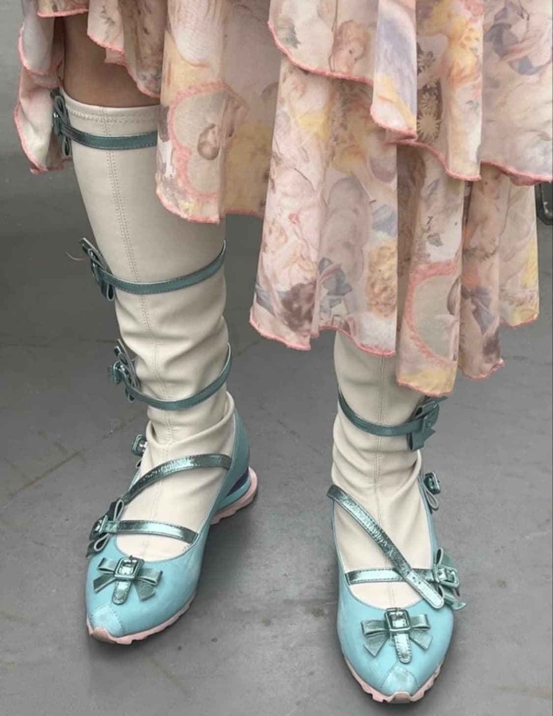 키코코스타디노브 리본 니하이부츠 상품이미지1