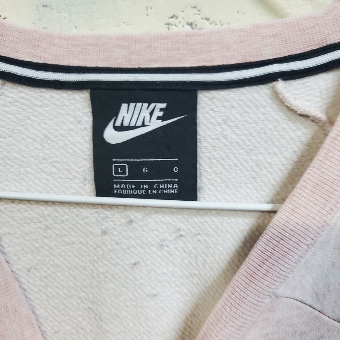 나이키 빅로고 핑크 기모 맨투맨  상품이미지3