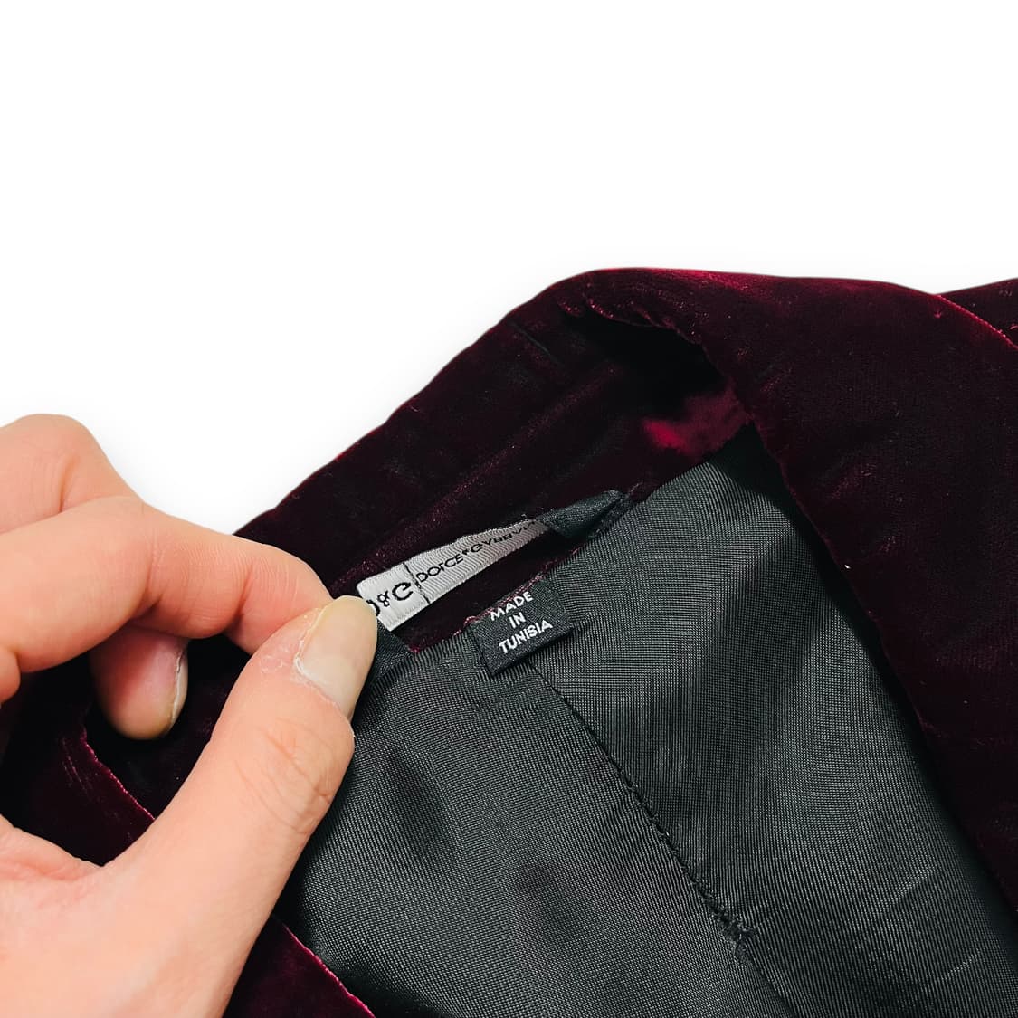 돌체 앤 가바나 00s 섹슈얼 다크 와인 벨벳 블레이저 상품이미지8