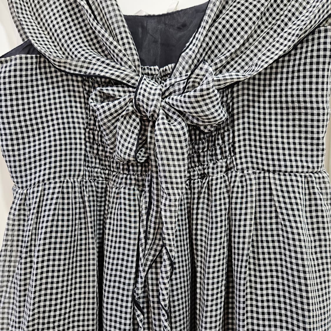 엑시즈팜(Axes Femme) 깅엄체크 레이스 원피스 상품이미지10