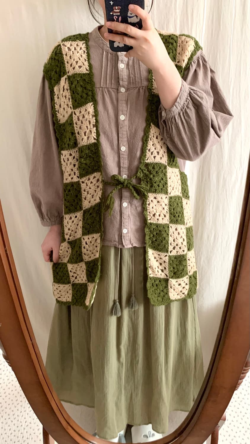 sm2 브라운 모리 면 블라우스 상품이미지3