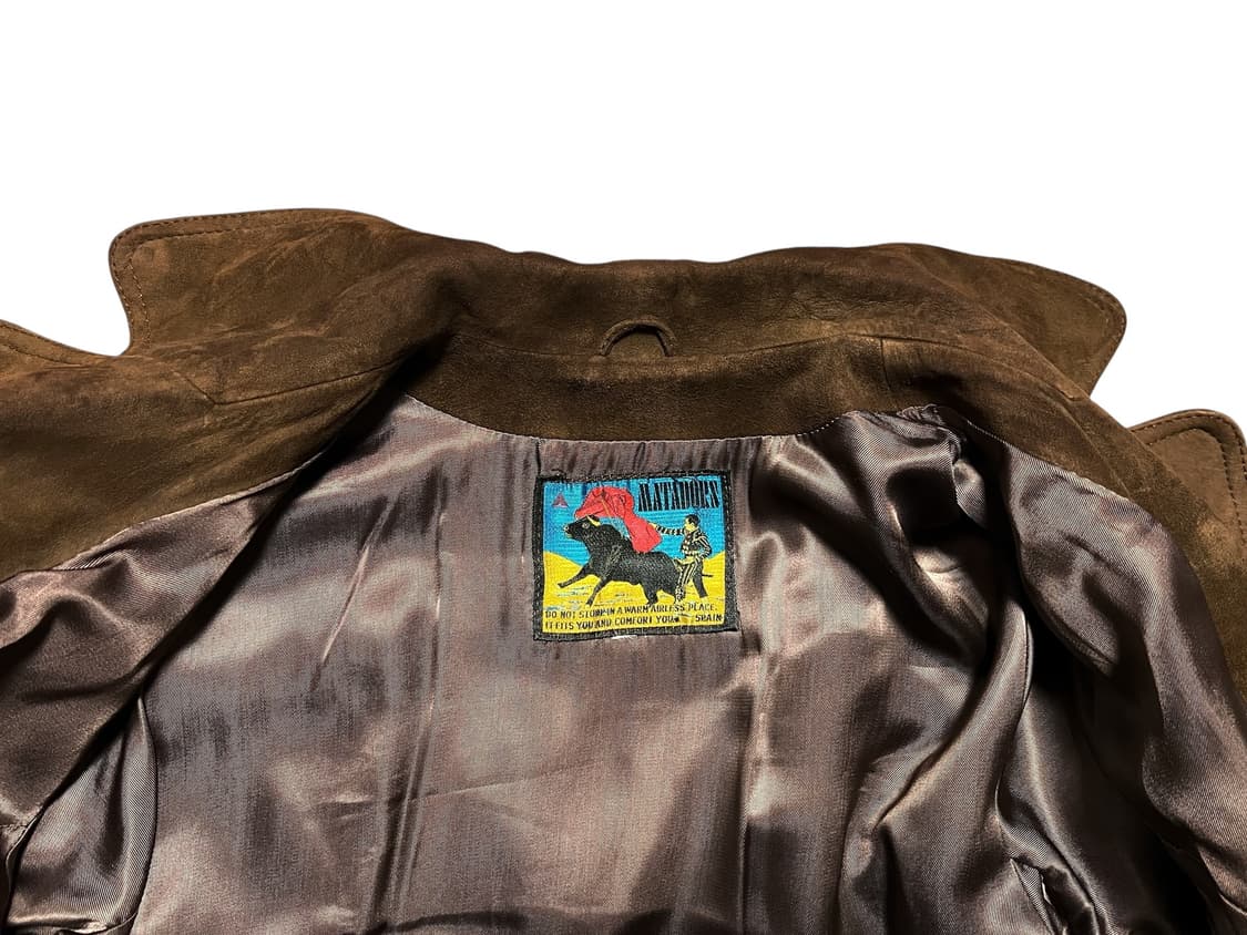 " MATADORN " 리얼 스웨이드 롱 코트 상품이미지3