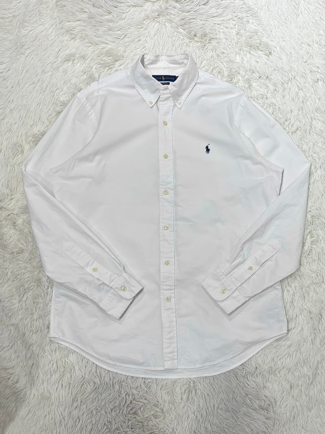 폴로랄프로렌 qr 네이비포니 화이트 셔츠 상품이미지3