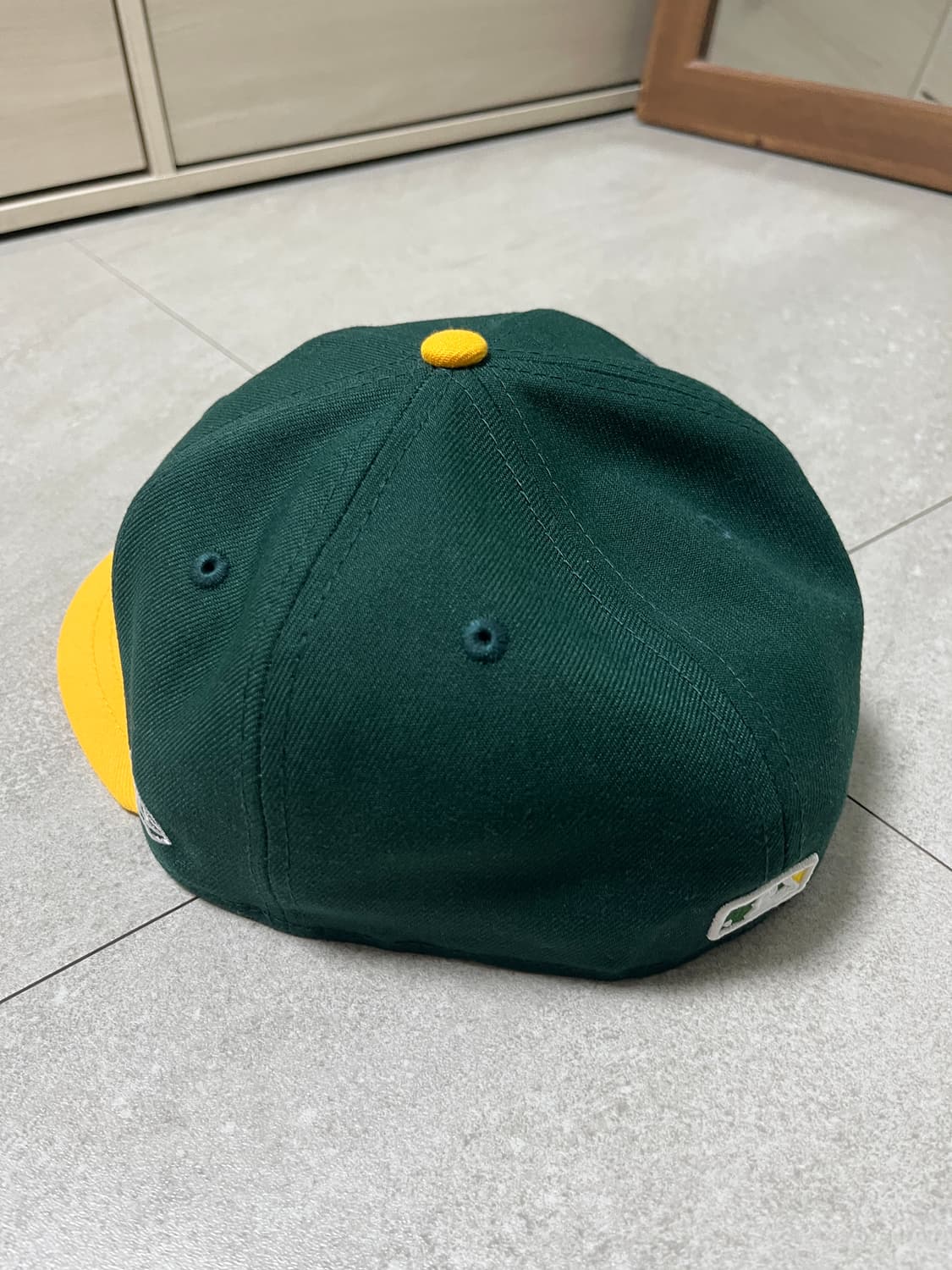 MLB 어센틱 오클랜드 애슬레틱스 홈 다크그린 / 에이골드 상품이미지4