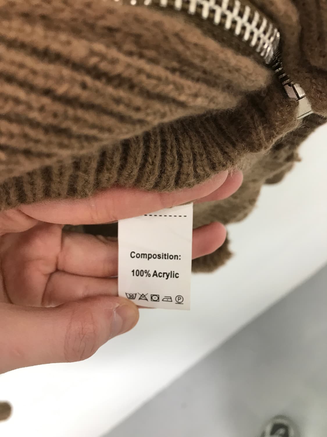 Vintage Fur Collar pom Zip up Cardigan 상품이미지6