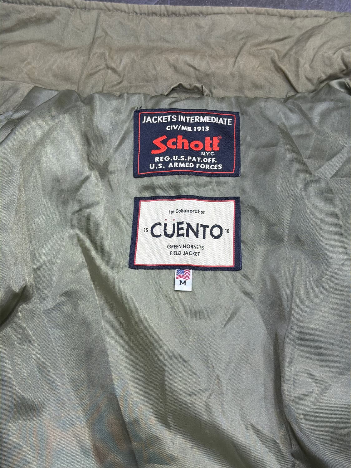 쇼트 밀리터리 패치 M65 필드자켓 올리브 M 상품이미지9