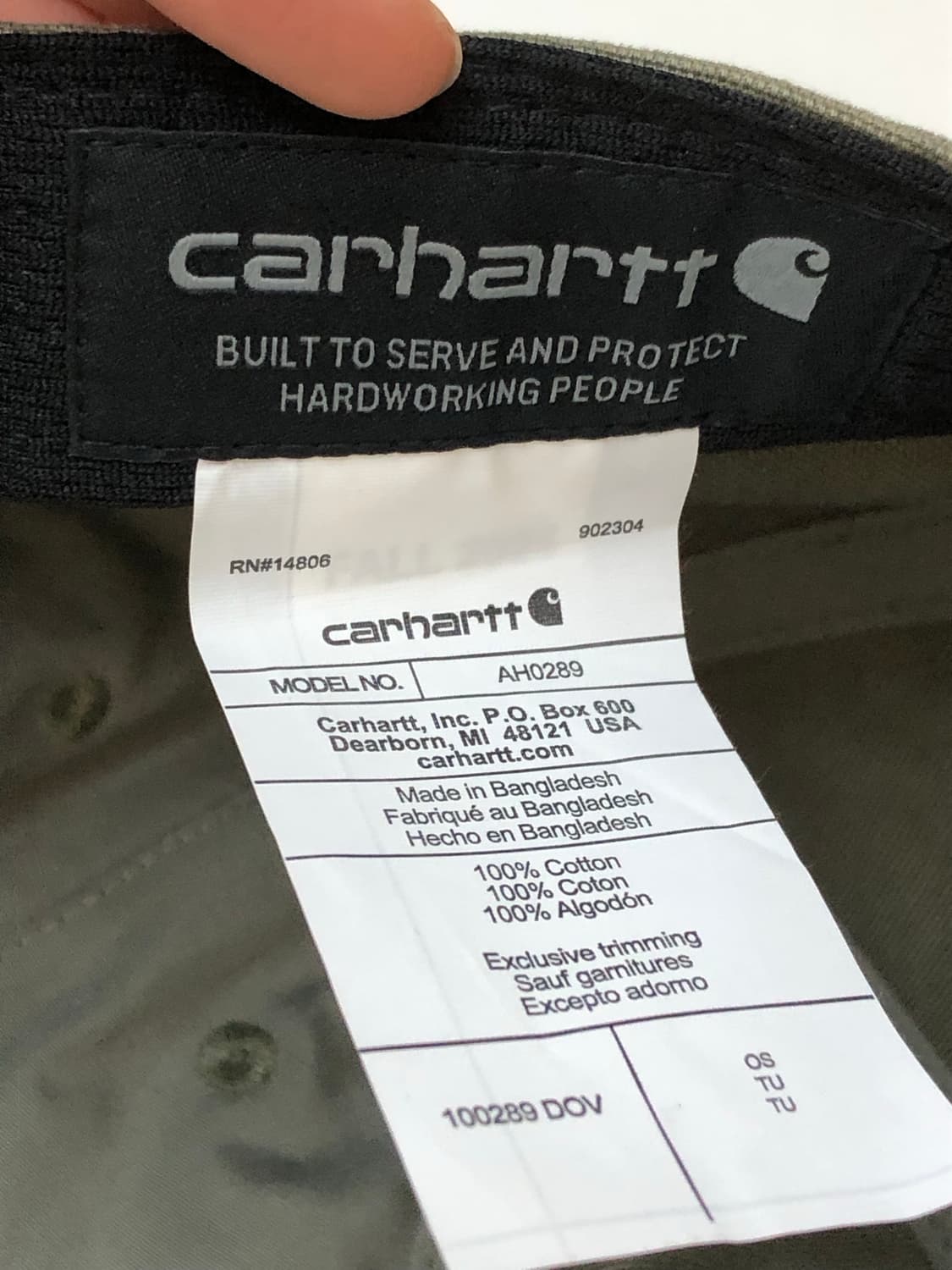 Carthartt 칼하트 카키 캡모자   상품이미지3