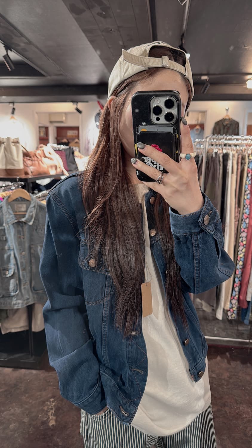 랭글러 빈티지 진청 스티치 웨스턴 데님자켓 M 상품이미지9
