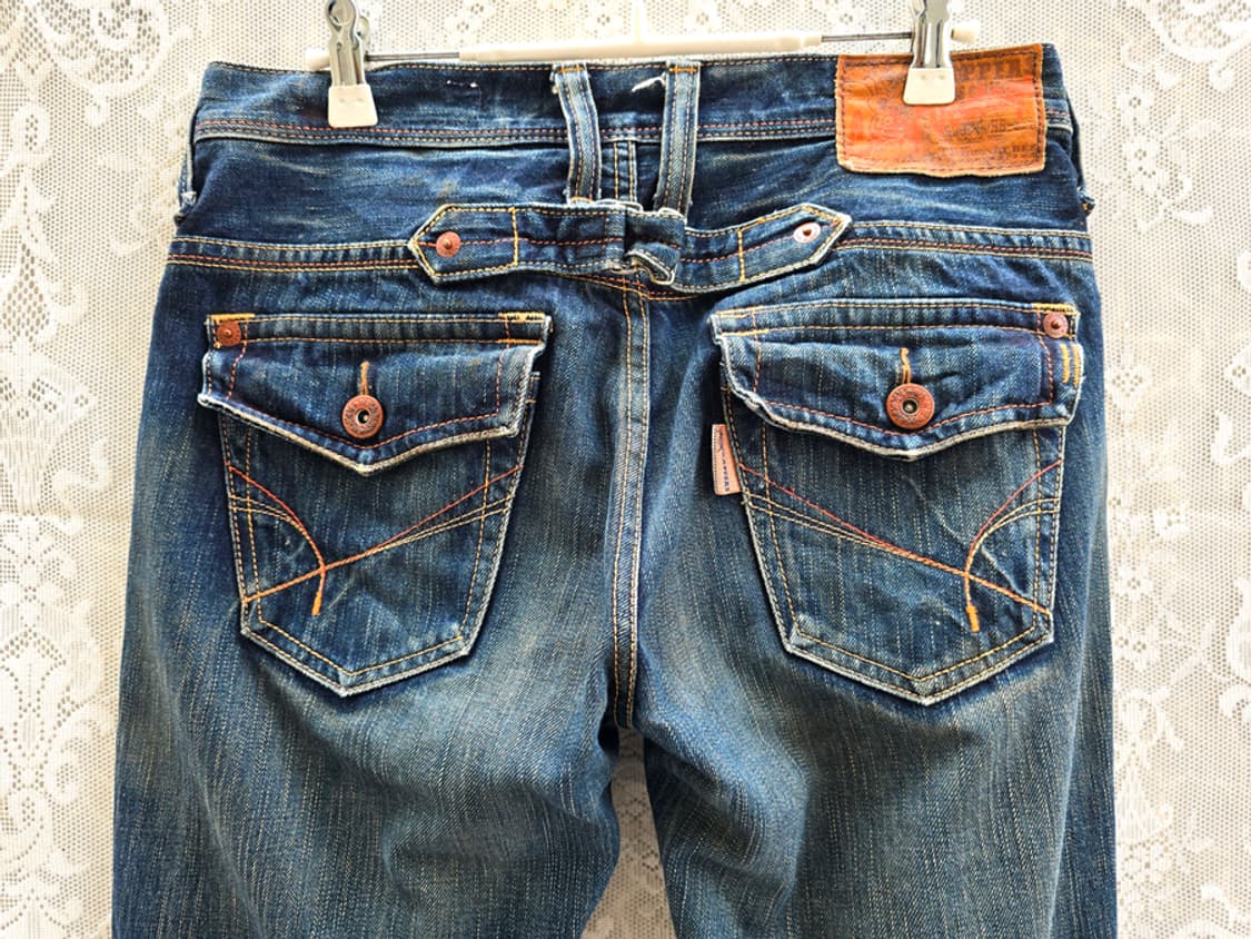 y2k 빅존 브래퍼스 셀비지 부츠컷 상품이미지4