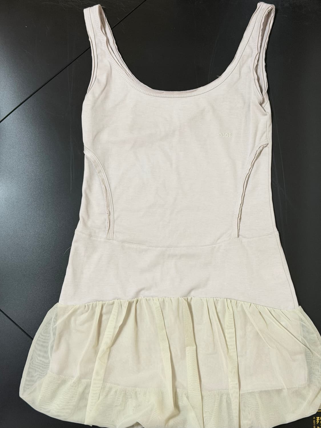 오호스 더블 레이어드 드레스 double layered dress 상품이미지2