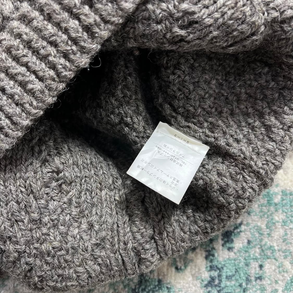 Jhon Molloy 존 몰리 케이블 울 니트 숄카라 가디건 상품이미지4