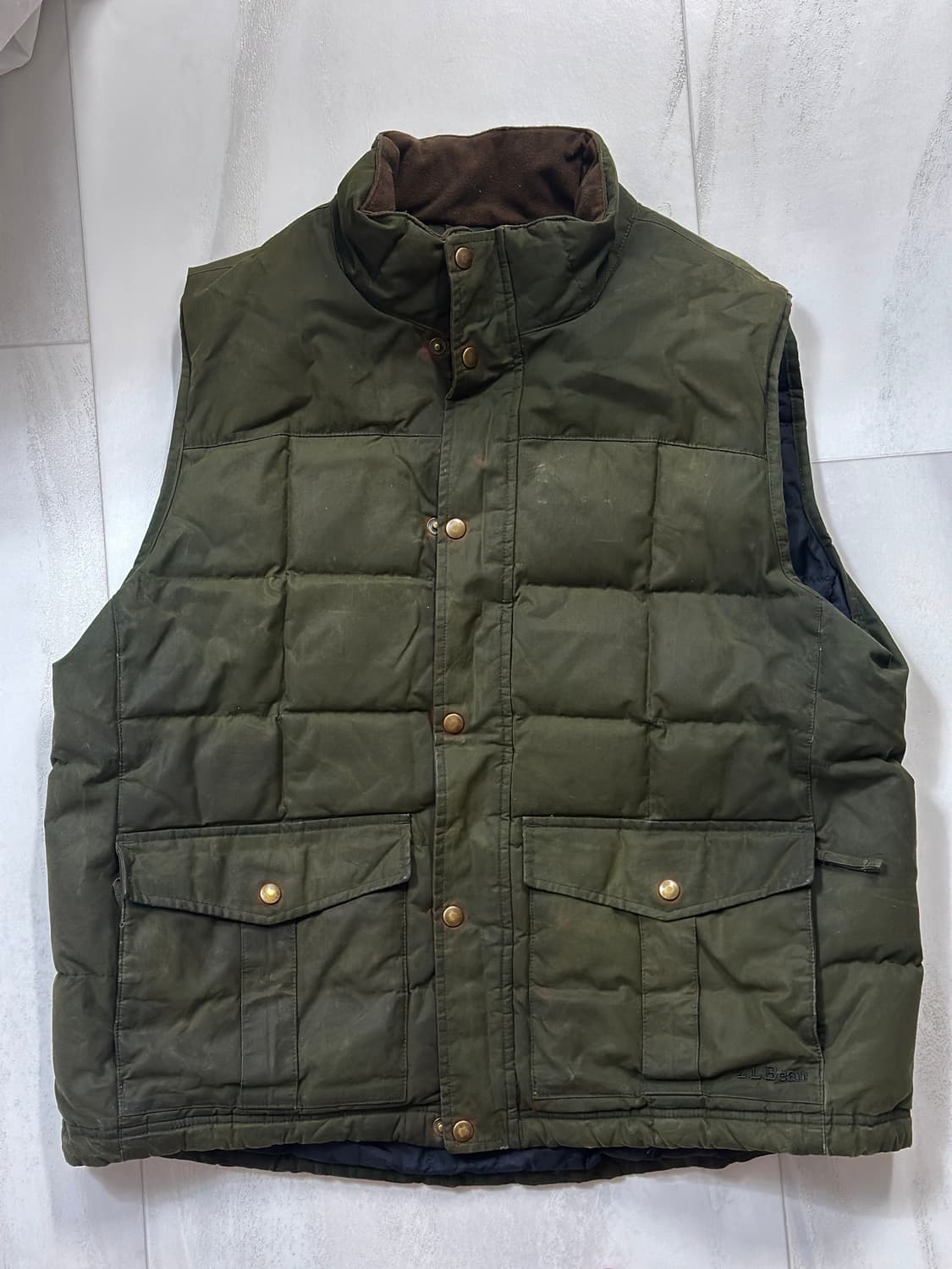 [L.L.bean] 엘엘빈 왁스 퀼팅 다운 베스트 상품이미지1