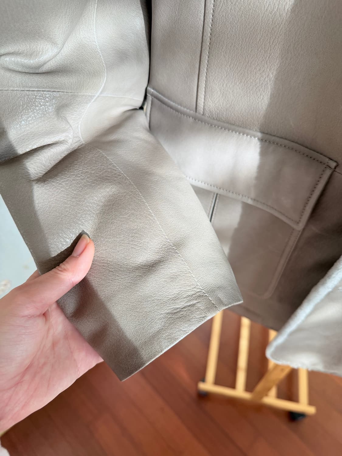 로가디스 양가죽 다운 자파리-베이지 상품이미지6