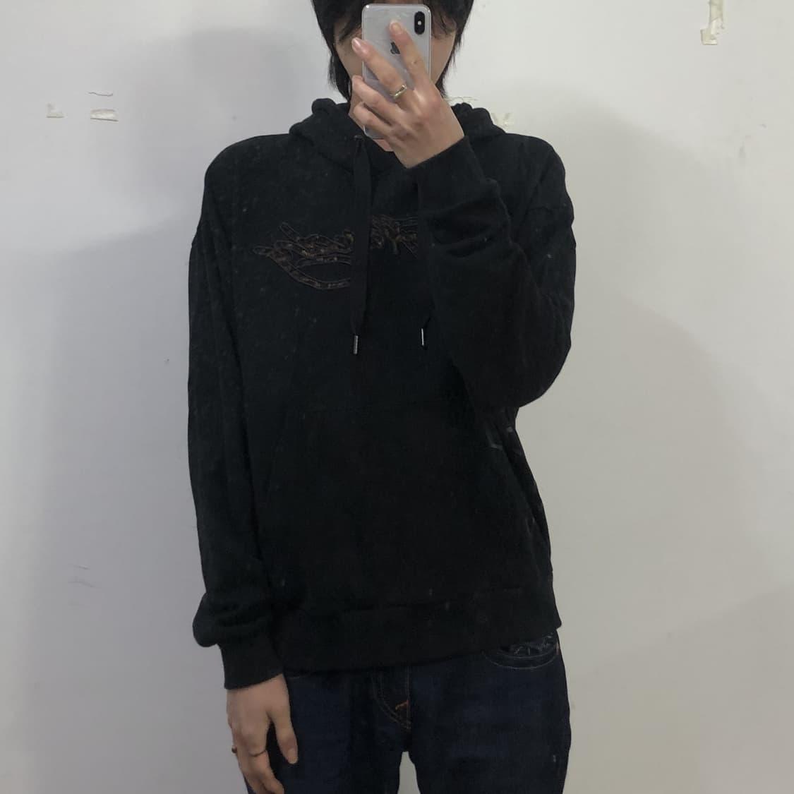 에드하디 레오파드 로고 후드집업  상품이미지3