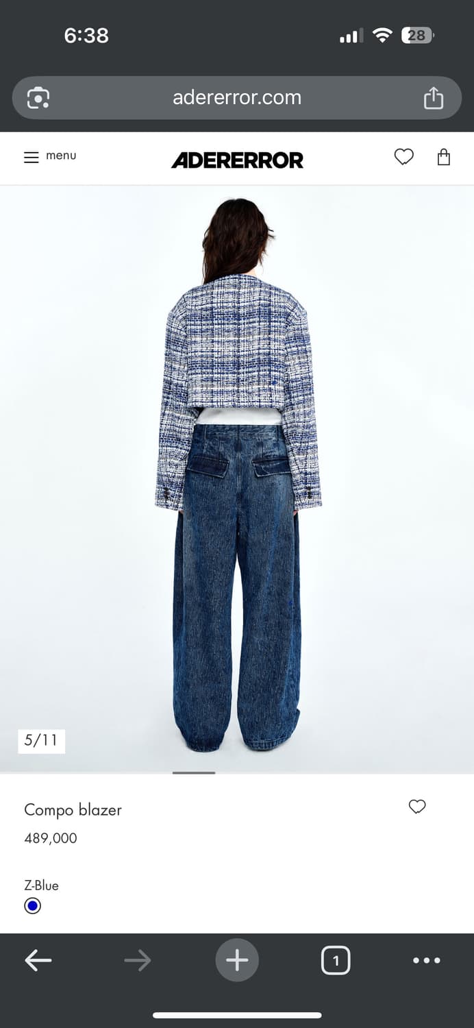 [A3]아더에러 콤포 블레이저 자켓 상품이미지7