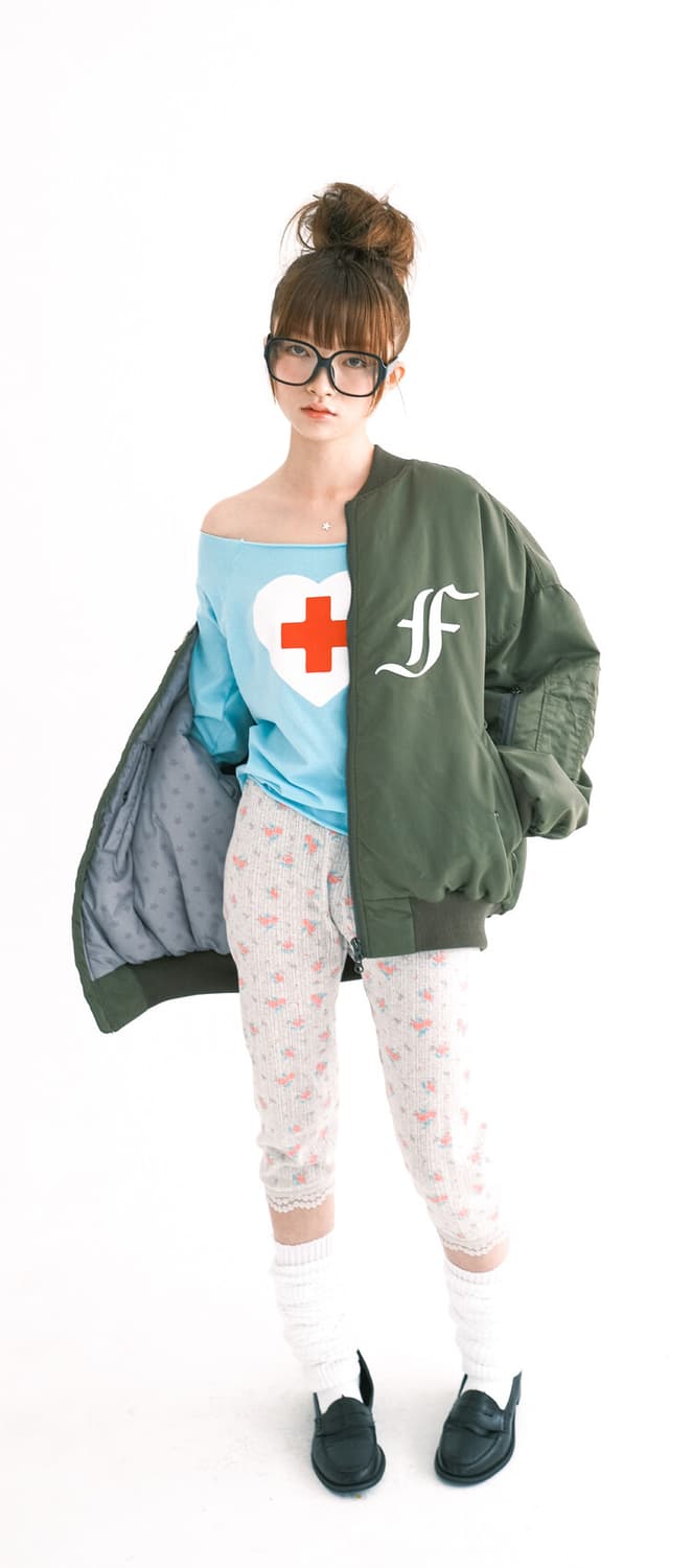 샵페어리 봄버 자켓 카키   상품이미지1