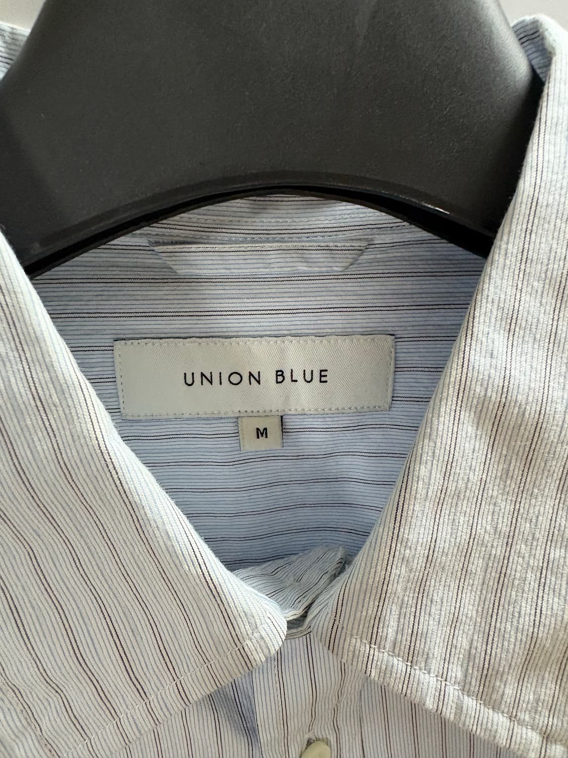 유니온블루 스트라이프 런드리셔츠 블루 상품이미지5