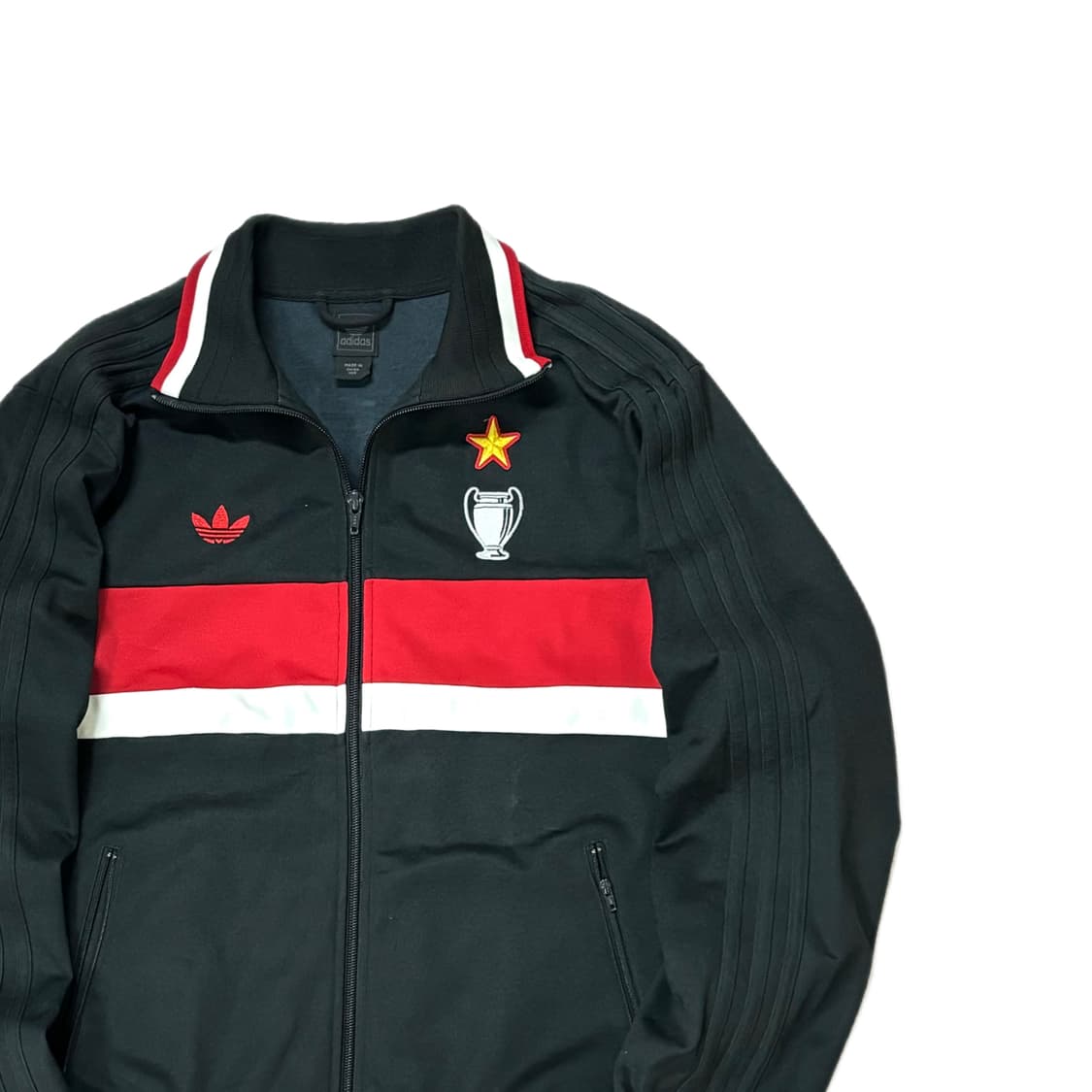 105 아디다스 AC 밀란 져지 축구 트랙탑 블랙   상품이미지2