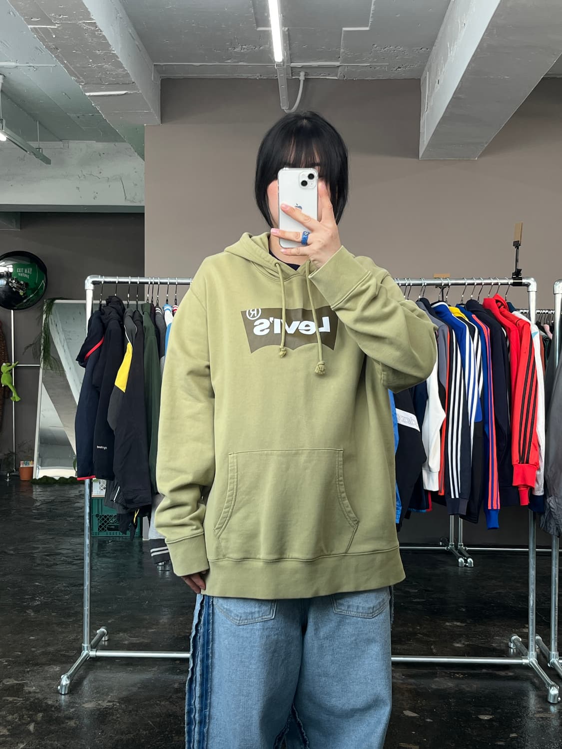 LEVI'S 로고 프린팅 후드 티셔츠 상품이미지2