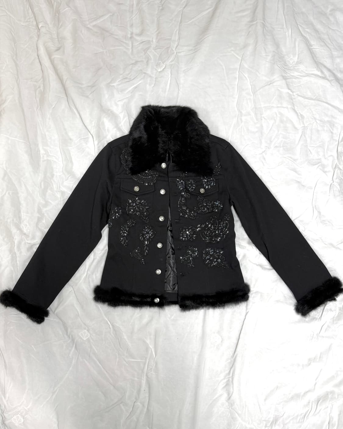 임브로이더리 래핏퍼 디테일 자켓 상품이미지1