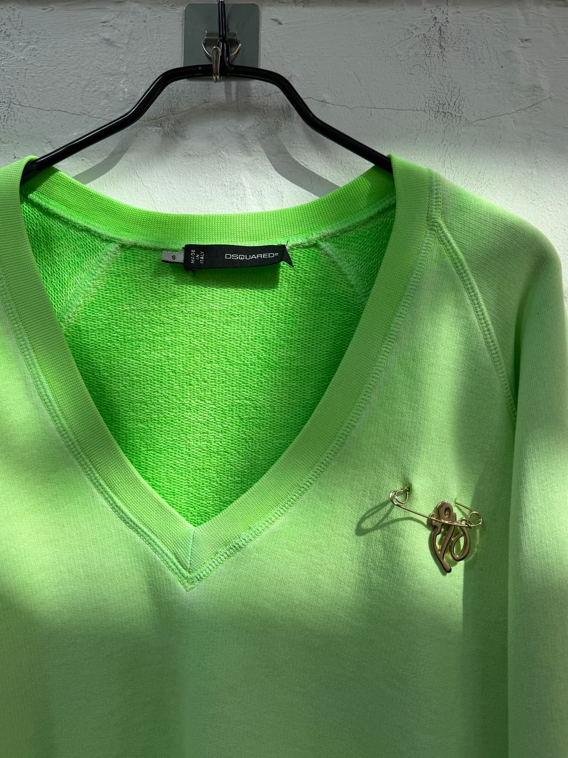 Dsquared2 디스퀘어드 그린 브이넥 스웨트셔츠 S 상품이미지2
