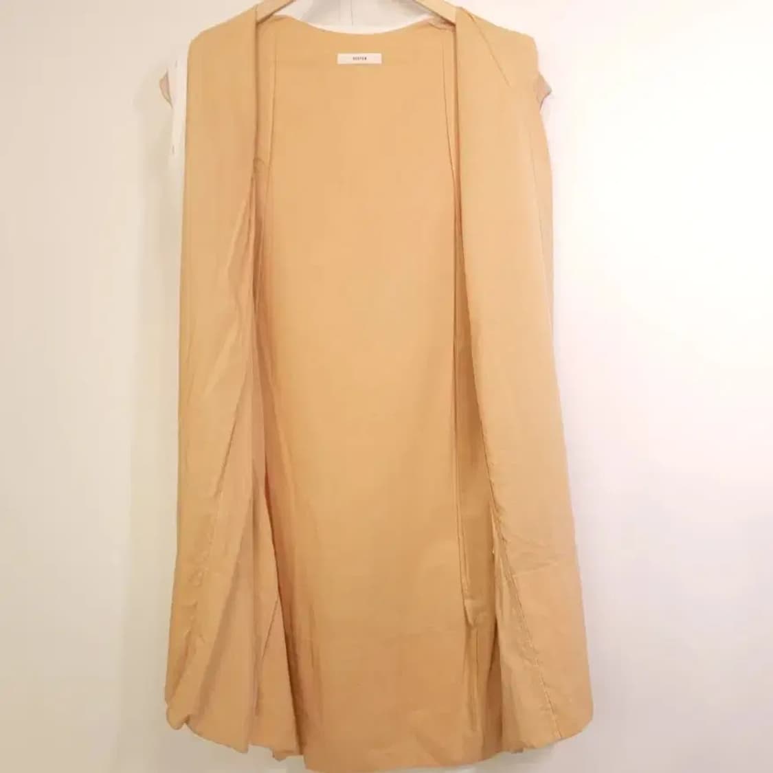 한섬 시스템 배색 롱 셔츠 원피스 66 오버핏 상품이미지6