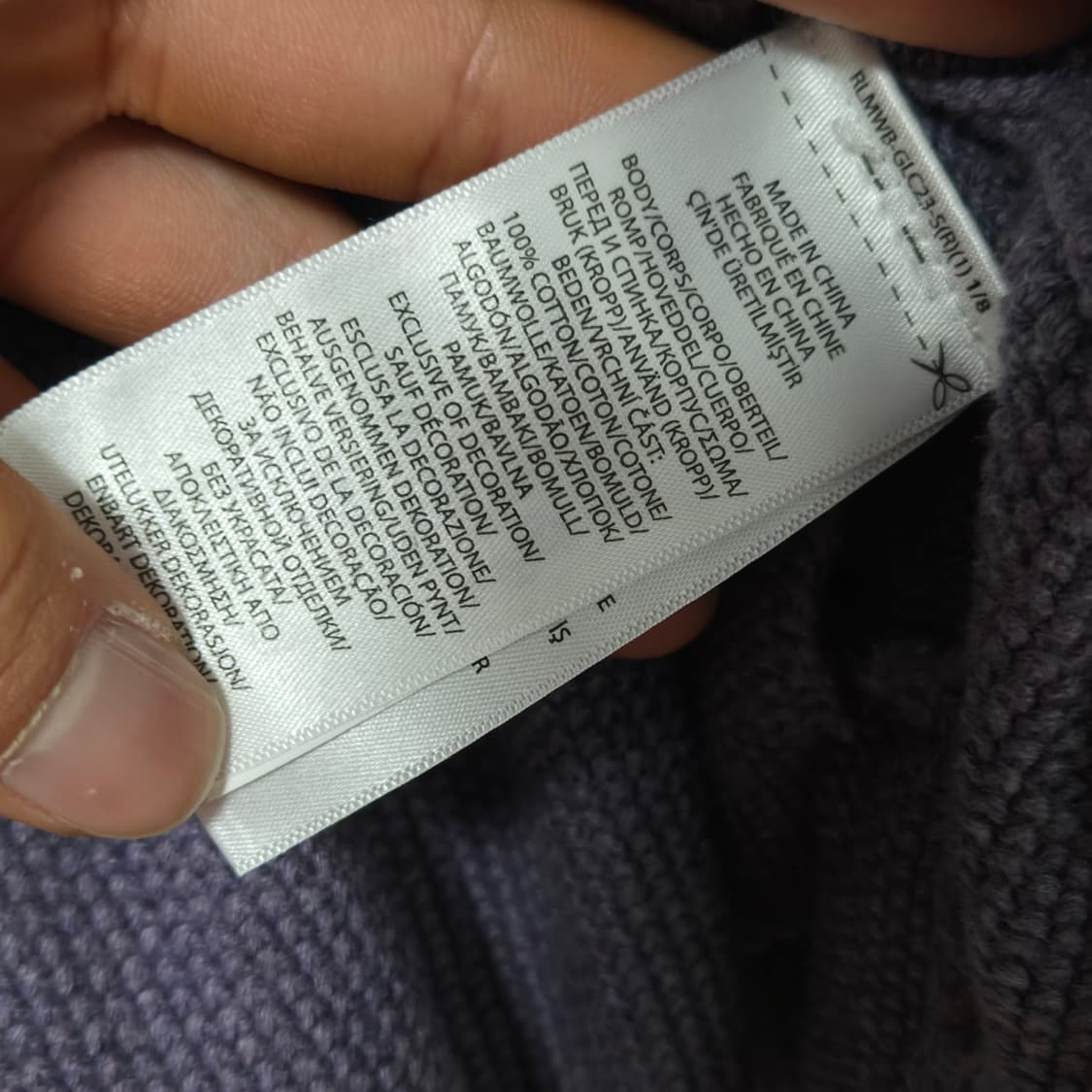 폴로랄프로렌 퍼플 가디건 / 여성 가디건/ 여자 가디건  상품이미지5