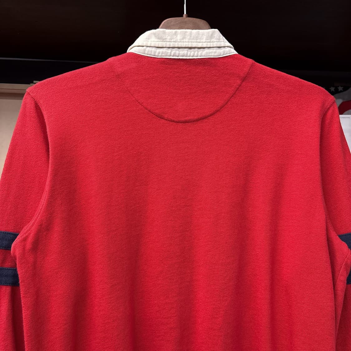 90s 폴로 랄프로렌 럭비카라 롱슬리브 티셔츠 캥거루포켓 N1002 상품이미지6