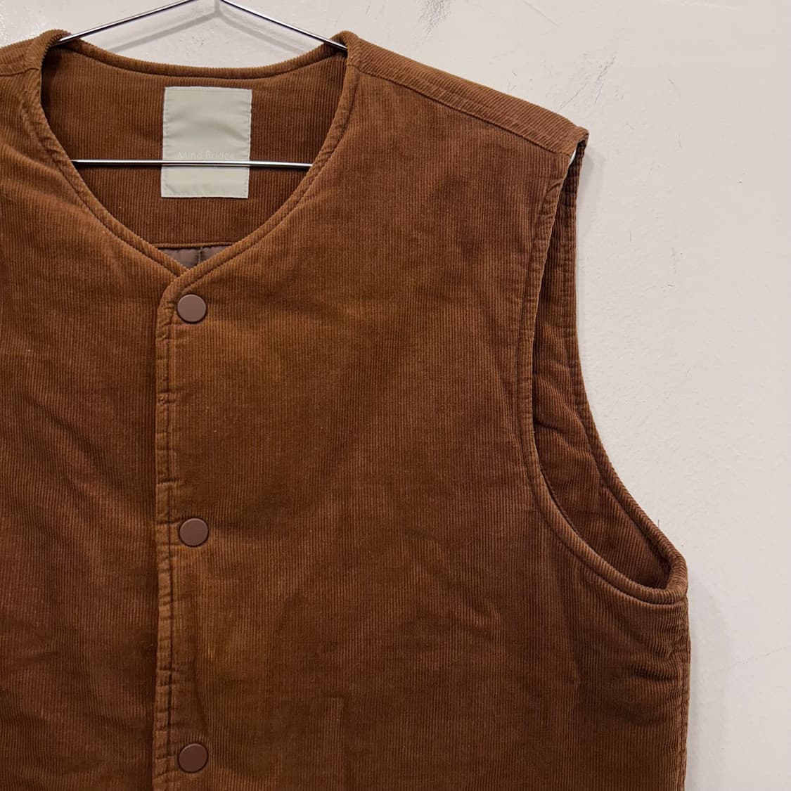 마인드브리지 이너퀼팅 코듀로이 버튼 베스트 상품이미지1