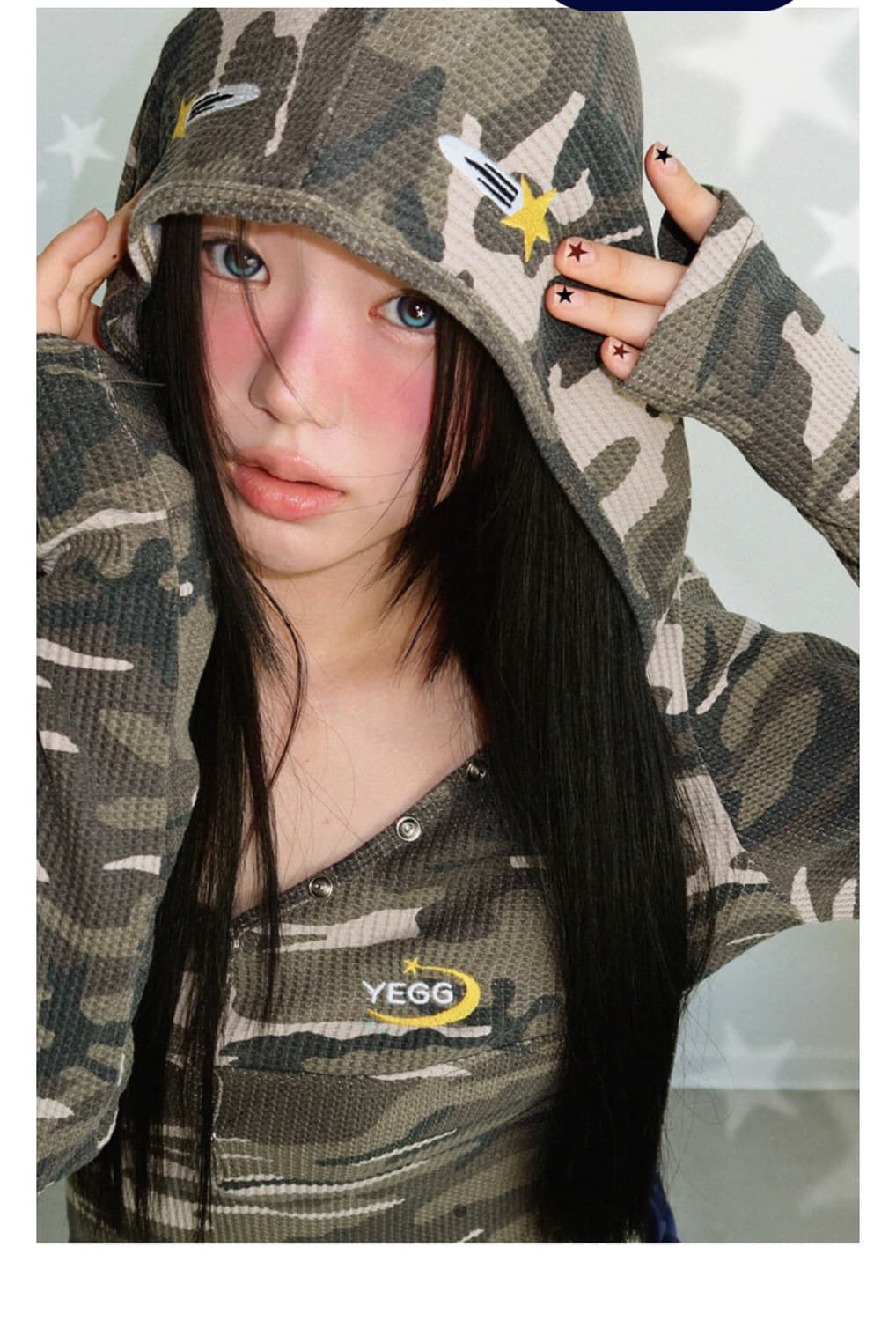 예그 카모 스타 후드티 상품이미지2