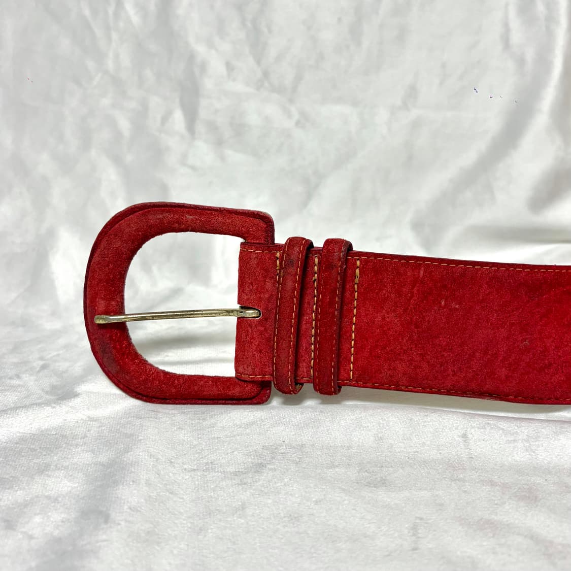 Carlos Sanchez 스웨이드 와이드 벨트 상품이미지3