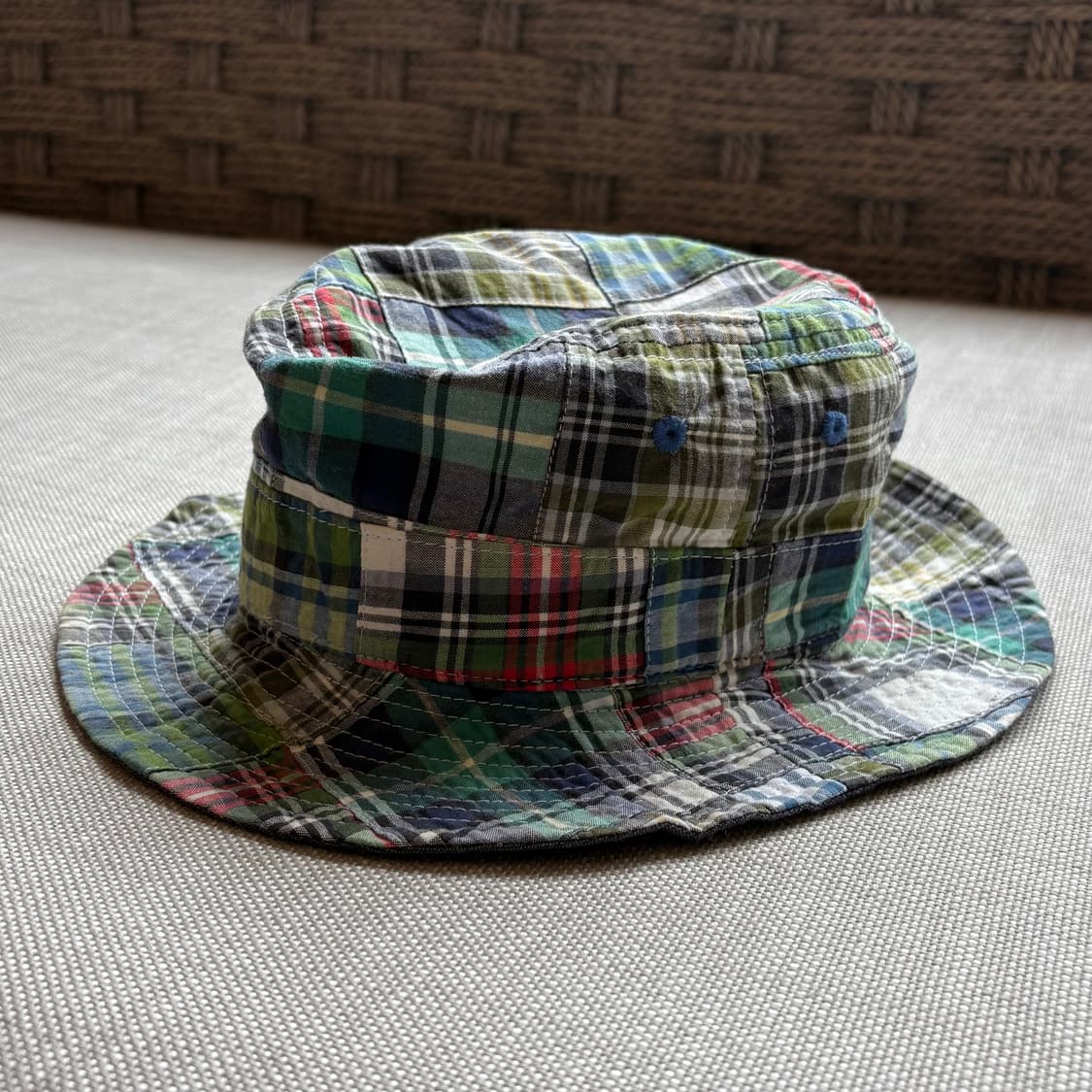 마드라스 패치워크 리버서블 버킷 햇 상품이미지3