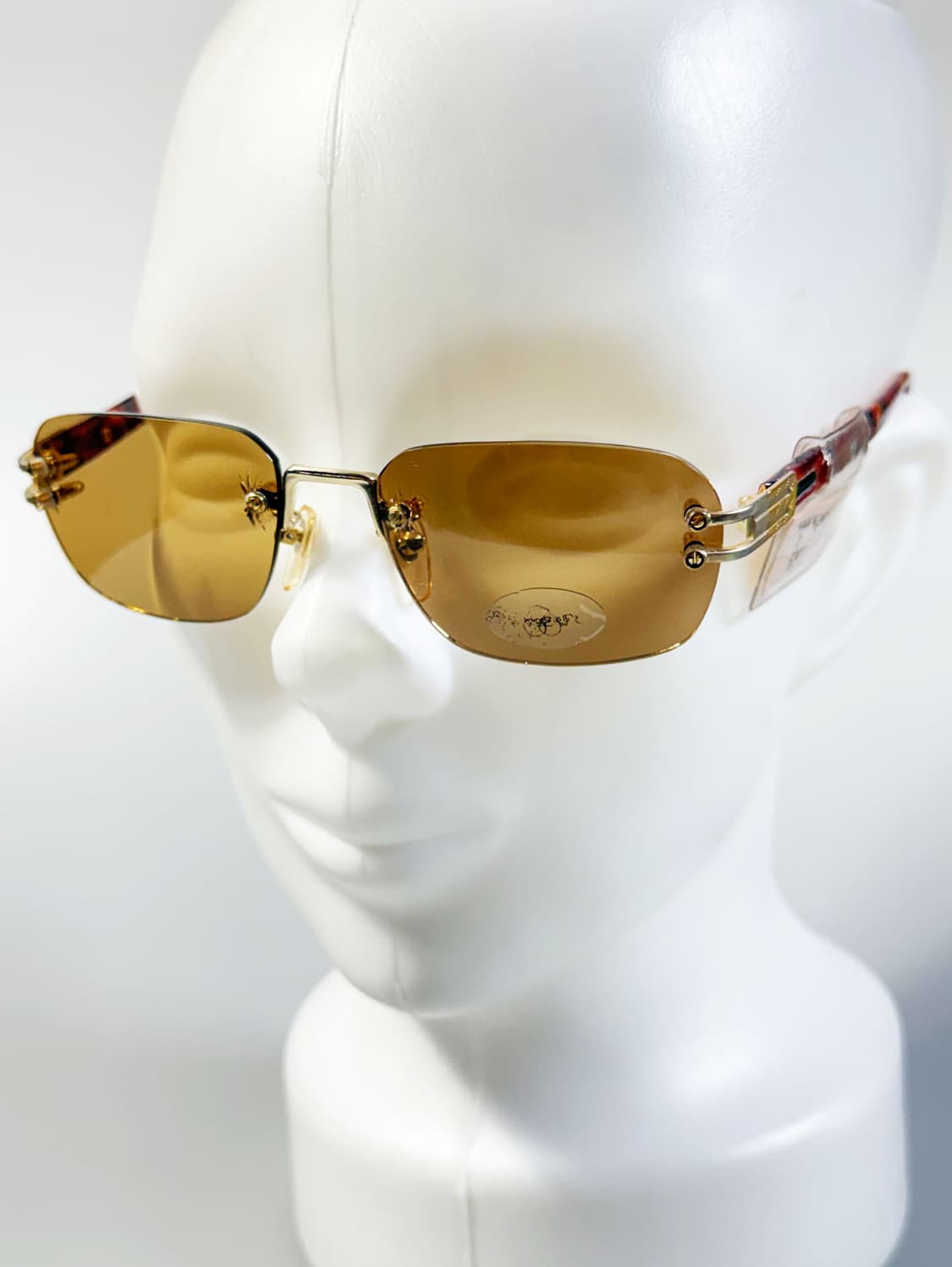 REABEARO 무테 스퀘어 메탈 프레임 빈티지 틴트 선글라스 상품이미지9