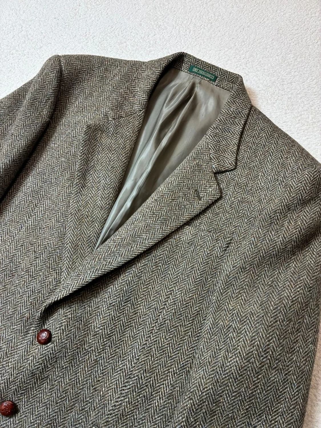파올로구찌 x 해리스트위드 90's 울 헤링본 블레이저 PN6902 상품이미지2