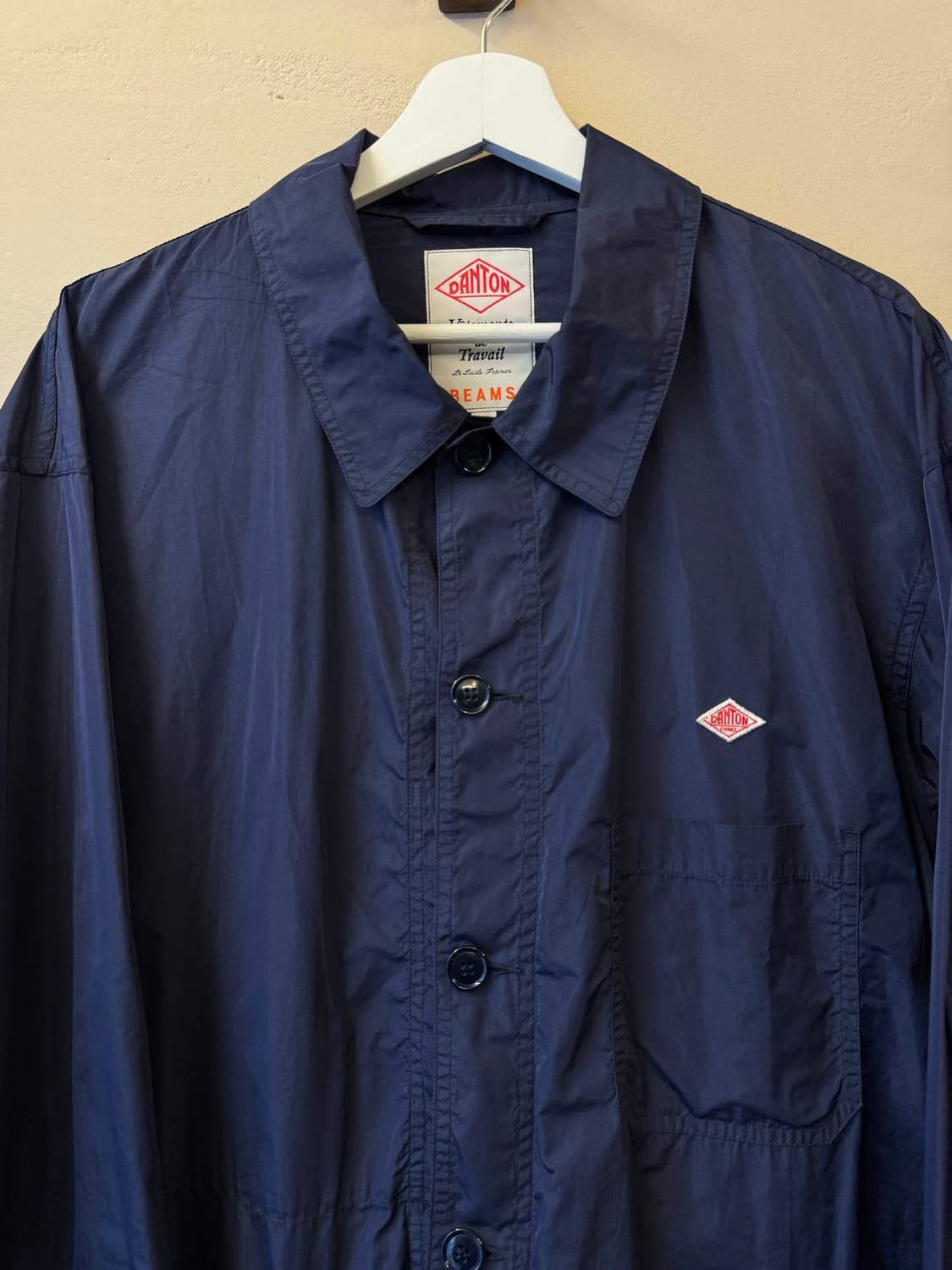 단톤 빔즈 나일론 워크 자켓 네이비 46 상품이미지2