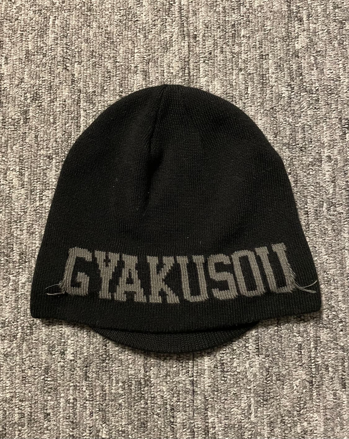 나이키 X 언더커버 갸쿠소우 니트 캡 비니 블랙 상품이미지4