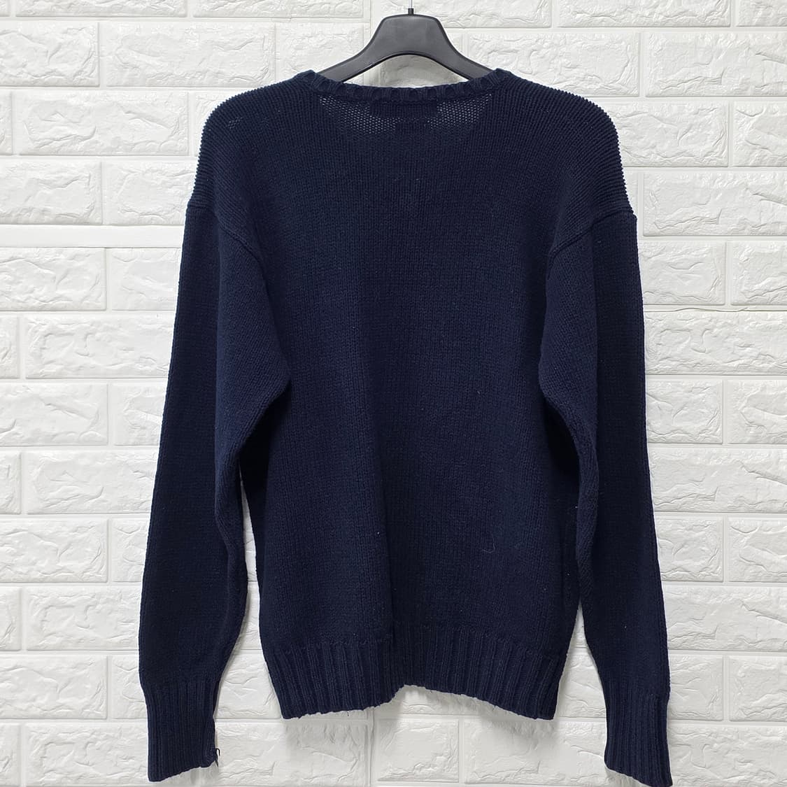 택포_ 폴로 랄프로렌 V넥 코튼 니트 네이비 L 상품이미지4