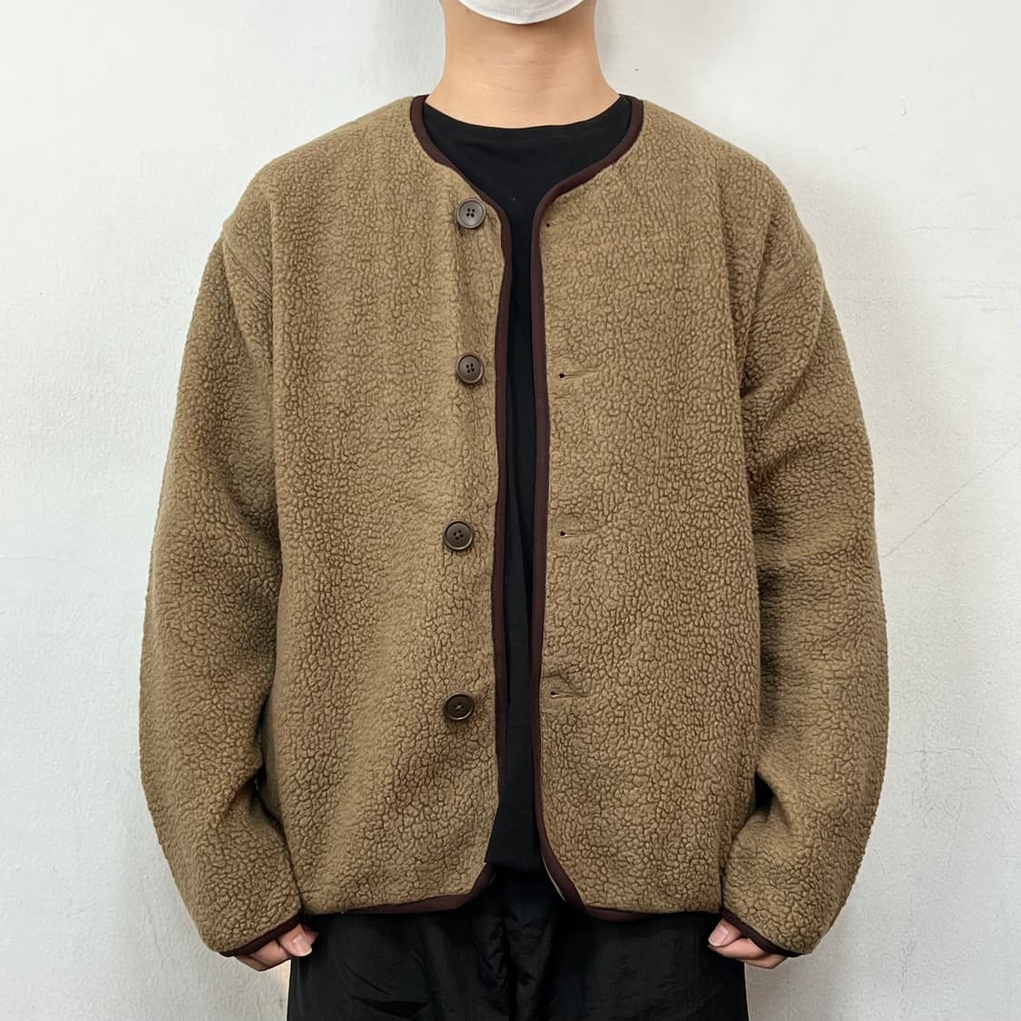 필그림 서프 서플라이 울 블랜드 플리스 자켓 브라운 상품이미지1