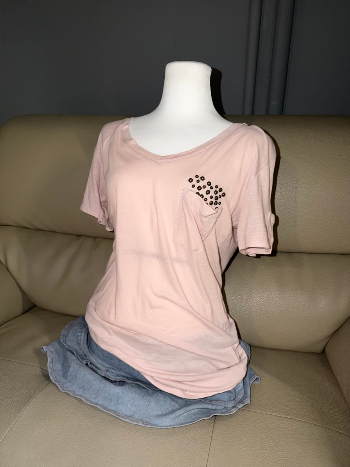 Avirex minimal design pocket t-shirt 상품이미지1