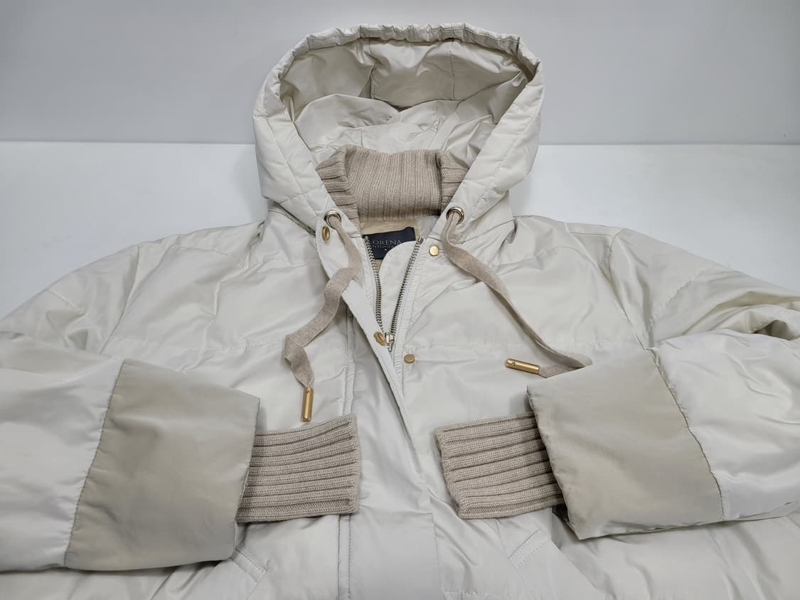 로레나 안토니아찌 니트 배색 오버핏 후드 패딩 자켓 / 여 42 (90) 상품이미지3