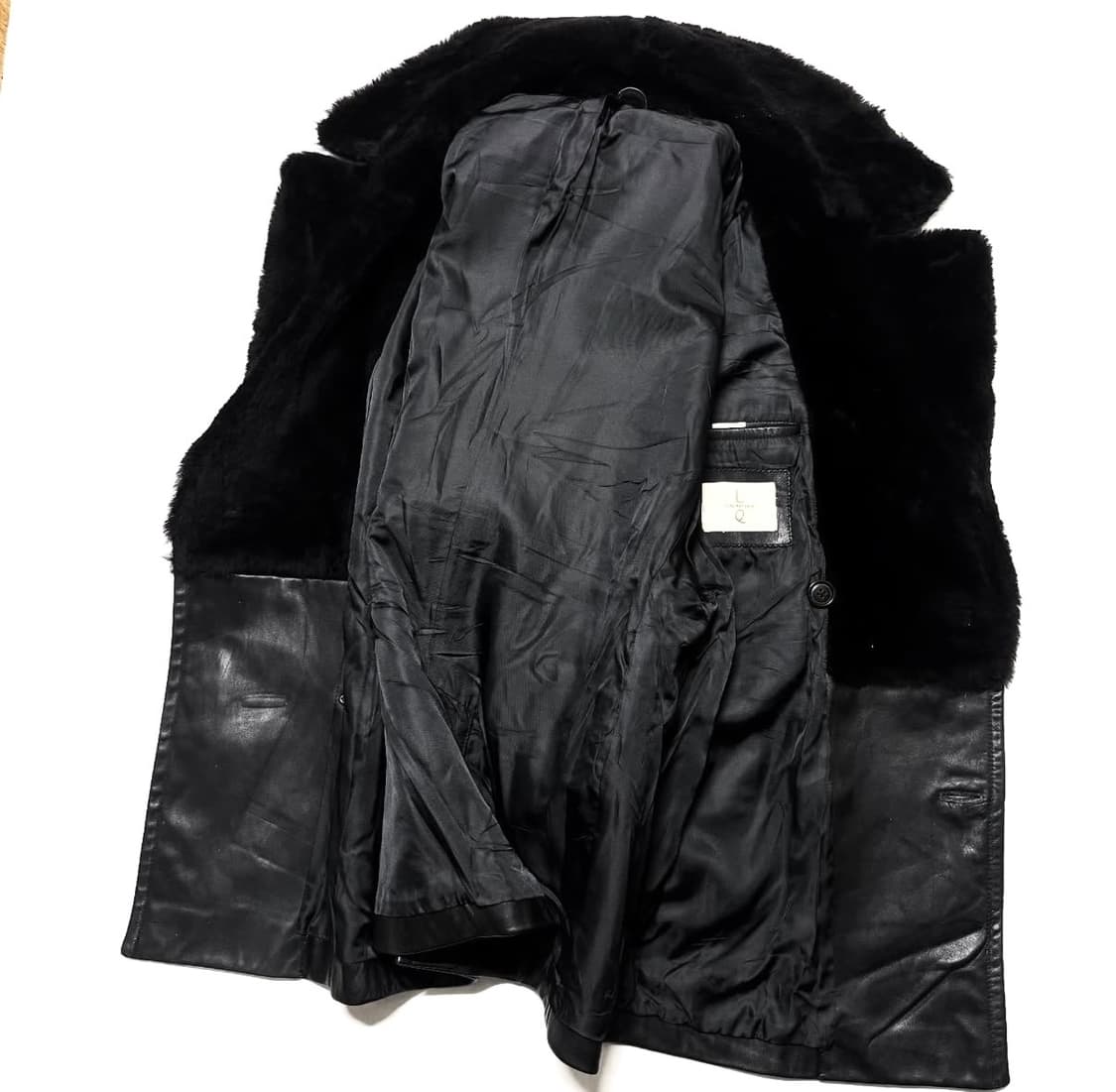 LQ 와이즈 포 맨 - 90s 무통 레더 코트 상품이미지3