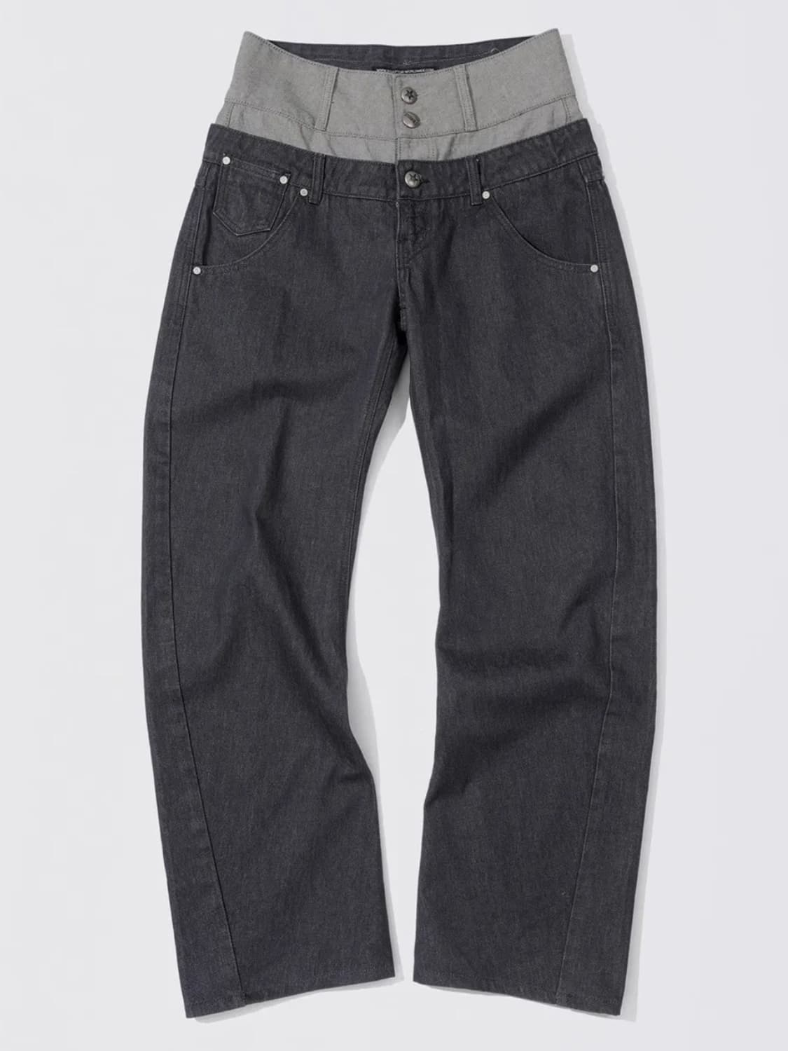 스컬프터 Beaded Layered Denim Pants Nonfade 상품이미지3