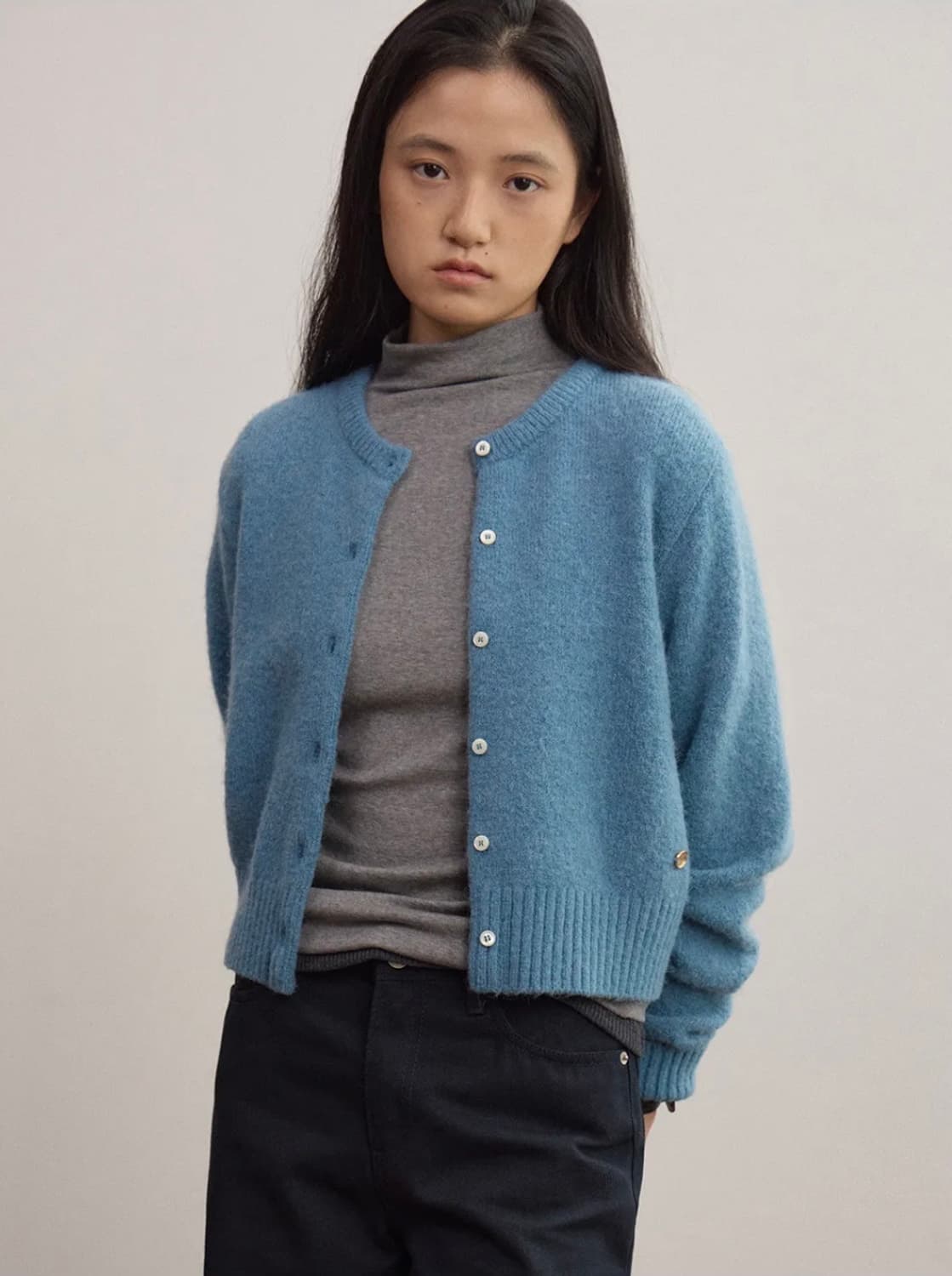 호와스 LIENA CARDIGAN 리에나 가디건 블루 상품이미지1