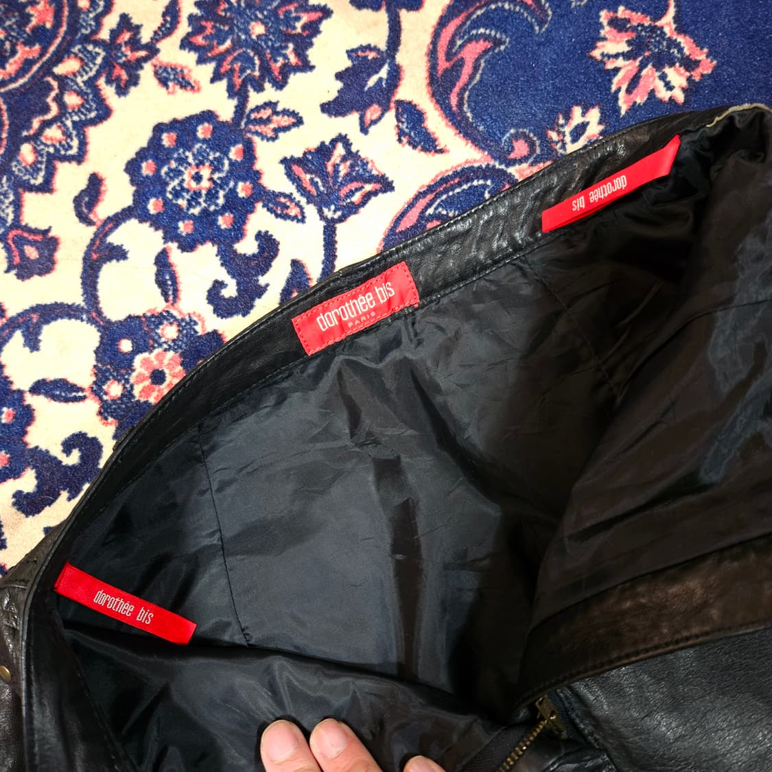 Dorothée Bis 90's 빈티지 빈램스킨 스터드 스커트
 상품이미지7