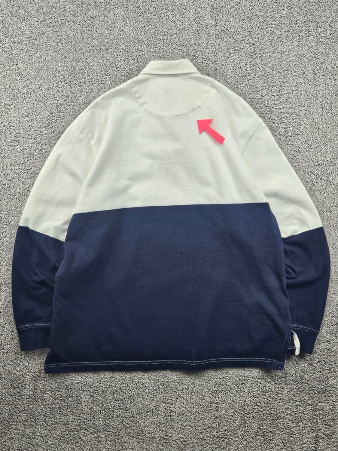 폴로랄프로렌 투톤 컬러블록 럭비 티셔츠 ( L ) / 11612 상품이미지3